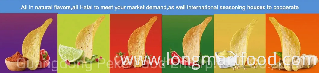 160g/130g/100g Stackable Potato Chips & Crisps Puffed Snack with Halal Food